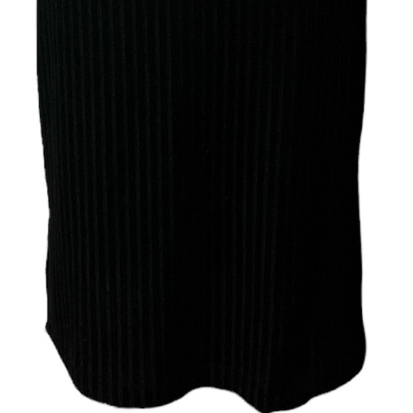 Nine West sleeveless black ribbed dress, medium - Picture 3 of 15